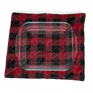 Handmade Christmas Buffalo Check Quilted Hot Pad | 3-Pack | 9”x11” |‎